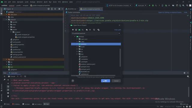 How to Resolve Gradle Error In Flutter || Assemble debug failed With exit code 1 In Android Studio| смотреть онлайн