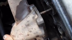 замена прокладки под колектором Славута