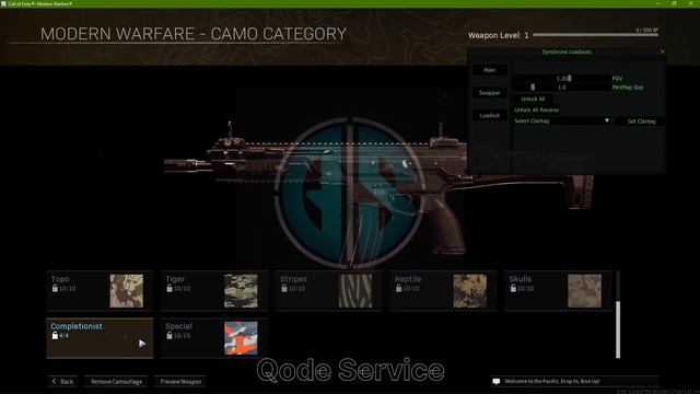 Modernwarfare Unlock All Tool Camo Unlocks,Operators, Instant Blueprints Latest(Qode Tutorial)