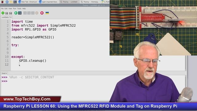 Raspberry Pi LESSON 68: Using the MFRC522 RFID Module and Tag on Raspberry Pi смотреть онлайн