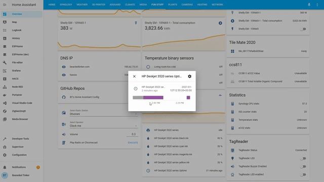 Home Assistant How To - track Printer status and ink levels with IPP