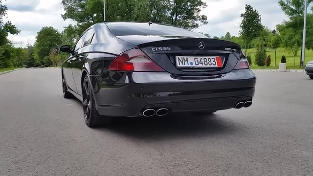 CLS 55 AMG Exhaust sound! смотреть онлайн