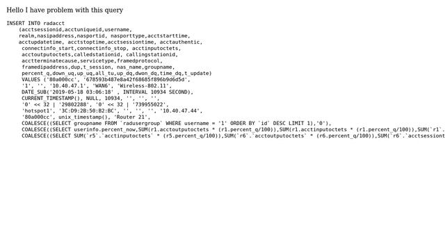 Databases: Operand should contain 1 column(s) смотреть онлайн