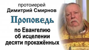Проповедь по Евангелию об исцелении десяти прокажённых (2011.12.18). Протоиерей Димитрий Смирнов