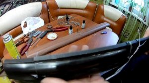 Ремонт Ружья ИЖ-27. Припайка прицельной планки.