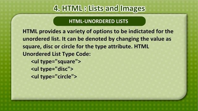 Quick Start Class 8-Chap 4 HTML: Lists and Images (Part 1) смотреть онлайн