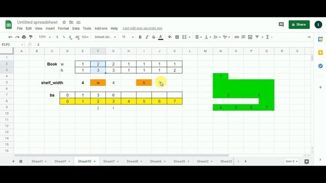 Filling bookcase shelves problem using dynamic programming смотреть онлайн