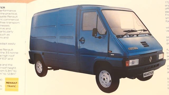 1987 Renault Trafic, Renault Master And Renault Extra Brochure Review