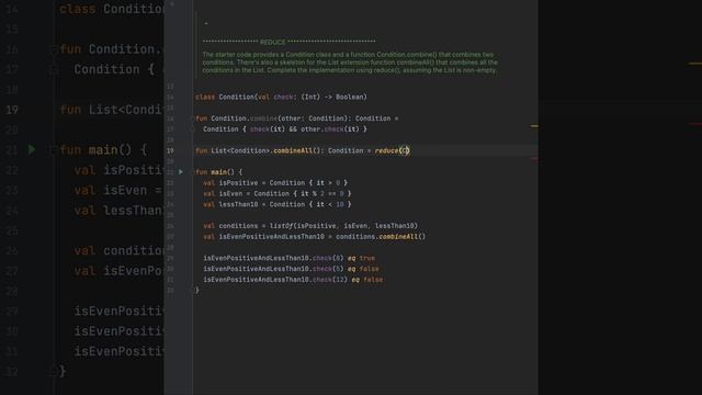 Kotlin - combining condition using reduce super easy programming смотреть онлайн