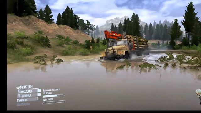 SpinTires MudRunner карта"ГОРЕ ТРЕЛЕВКА".ПИЛОРАМА 4. смотреть онлайн