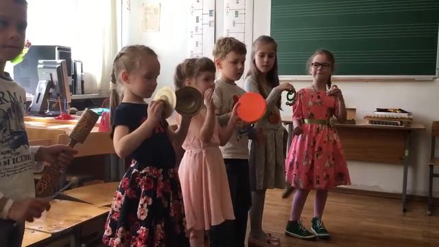 Открытый урок в школе искусств, шумовые инструменты ? смотреть онлайн