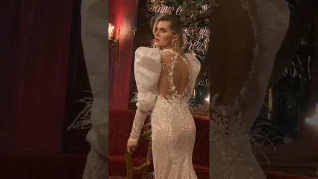 Великолепное свадебное платье кремовый оттенок #tutorial смотреть онлайн
