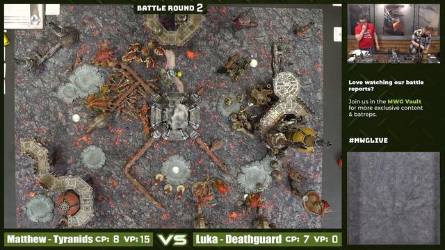 Tyranids vs Death Guard Warhammer 40k Live Battle Report смотреть онлайн
