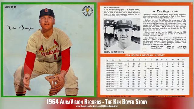 Ken Boyer Interview St Louis Cardinals 1964 AuraVision Records смотреть онлайн