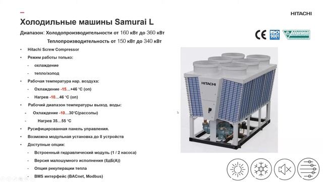 Вебинар о холодильных машинах HITACHI смотреть онлайн