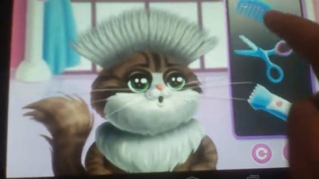 Игра про котика и зайчика одиваем и делаем причёски смотреть онлайн