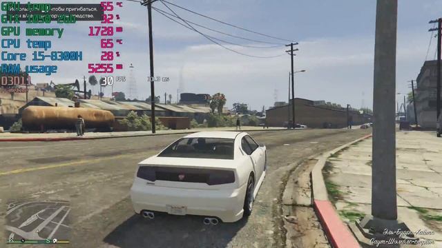 Benchmark Asus TUF FX504GD gaming test GTA 5 High settings FPS смотреть онлайн