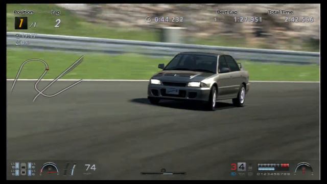 1:27.817 - Mitsubishi Lancer Evolution II GSR '94 смотреть онлайн