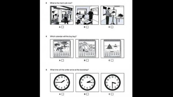 Study English online(B1). Preliminary English Test(PET). Listening book 6: test 2 part 1