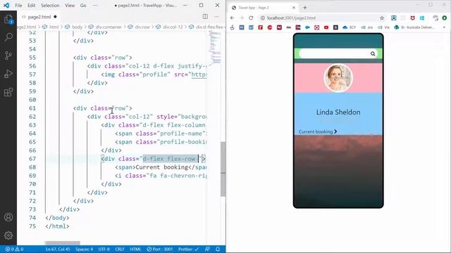 Travel Mobile App Concept - 2 | Convert UI Design to HTML, CSS using Bootstrap 4 смотреть онлайн