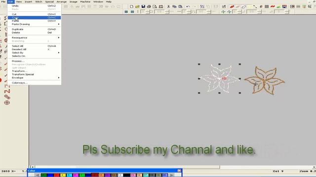 Wilcom Embroidery Designs || Embroidery Machine Design || Embroidery Work-81 смотреть онлайн