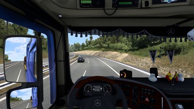 [G29] ETS2 (4K 60FPS) | MERCEDES MP3 2660 V8 (open pipe) | COIMBRA ?? - A CORUÑA ?? смотреть онлайн