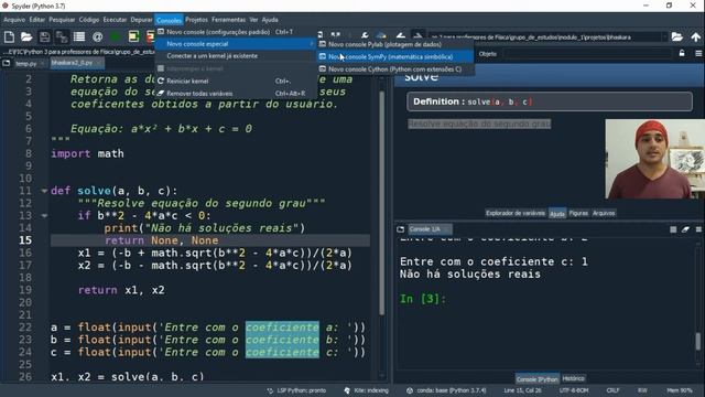 Aula 18 - Módulos - Bhaskara 2.0 - Usando Spider (Anaconda) смотреть онлайн