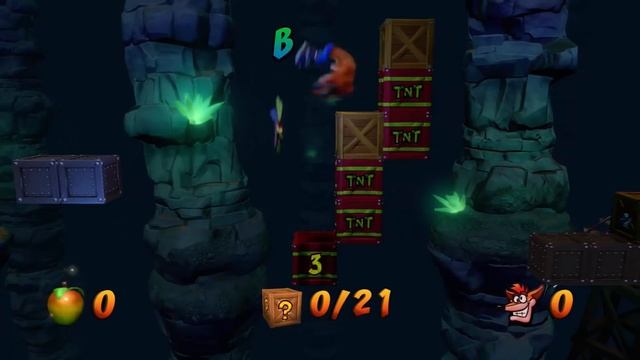 Crash Bandicoot Green Gem Location - The Lost City Walkthrough смотреть онлайн