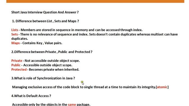 Difference between Private , Public and Protected in Java смотреть онлайн
