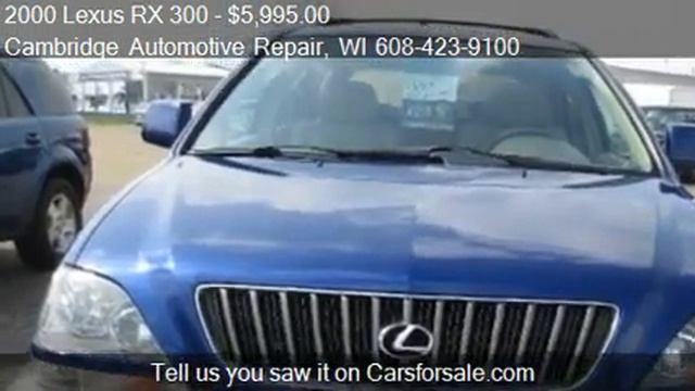 2000 Lexus RX 300 AWD for sale in Cambridge, WI 53523 at the смотреть онлайн