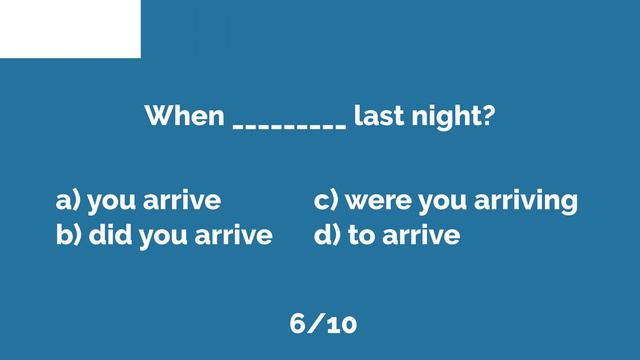 Past Simple or Past Continuous – Free Grammar Test смотреть онлайн