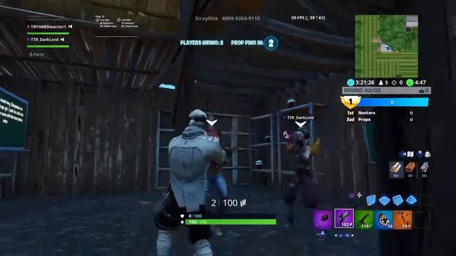 PROPS OR HUNTERS POLI GELIO Fortnite battle royale смотреть онлайн