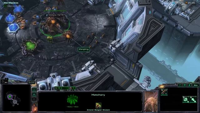 Brutal Starcraft 2 Heart of the Swarm Mission Lab Rat смотреть онлайн