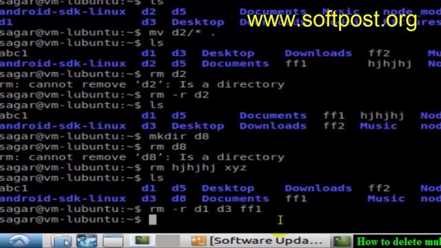 How to delete multiple files and directories in Fedora смотреть онлайн
