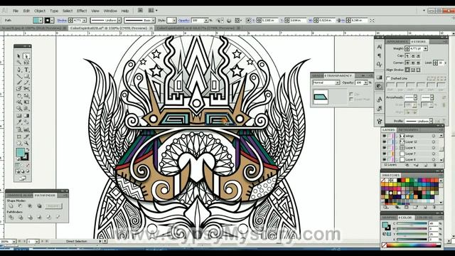 Watch Me Create - "Puno" for Espiritus Book 2 - Timelapse Adobe Illustrator Demo смотреть онлайн