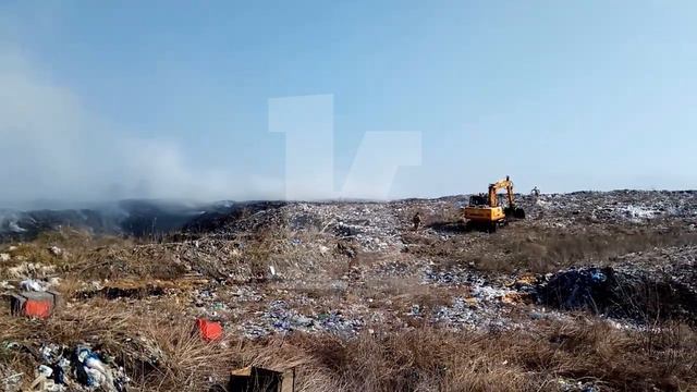 В Багратионовском районе горит полигон ТБО смотреть онлайн
