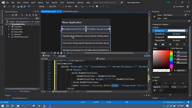 Binding XML Data In WPF With Real Life Application E1
