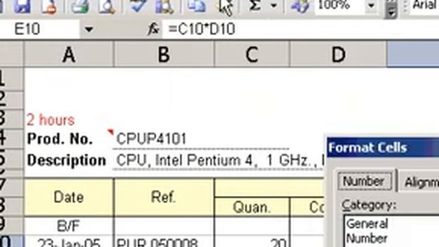 Microsoft Office Excel 2003 Reset a number format смотреть онлайн