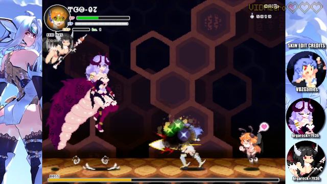Echidna Wars DX - KOS MOS From XENOSAGA Vs Dark QueenBee