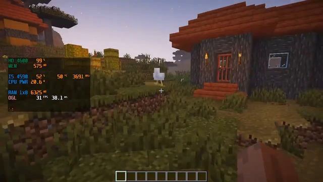 Minecraft 1.16.5 Optifine Chocapic13 Shaders on Intel HD 4600 смотреть онлайн