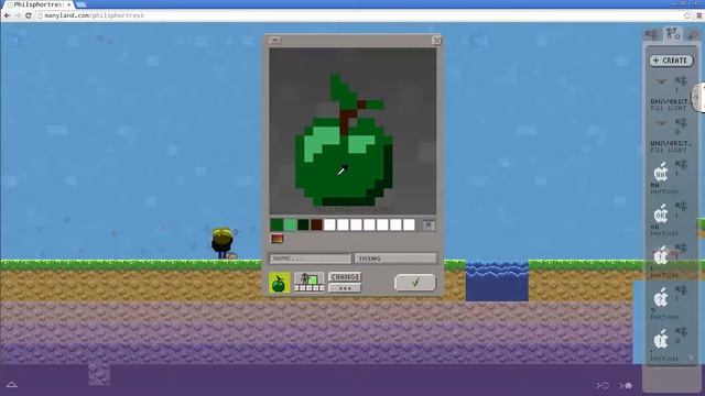 How to draw something in Manyland смотреть онлайн