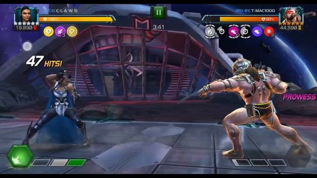 MCOC AW R4 Valkyrie vs. Weapon X hazard shift смотреть онлайн