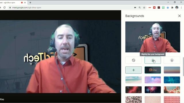 How To Add A Background Image To Google Meet Using The New Built-In Background Change Tool! смотреть онлайн