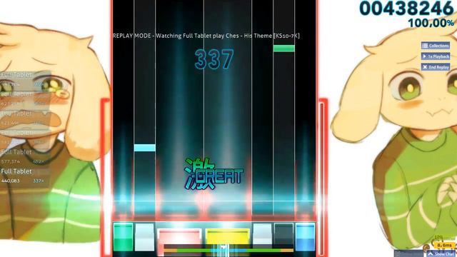 Ches ~ His Theme (Piano version) osu!mania [KS10-7K] смотреть онлайн