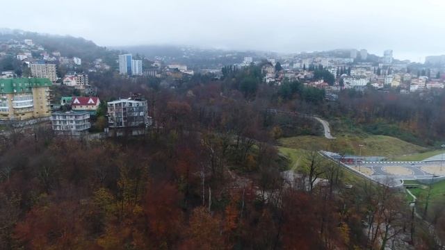 Аэросъемка, город Сочи, Мамайский лесопарк, мамайка. Декабрь, 2018sochi !