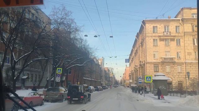Санкт-Петербург. Петроградская сторона из окна автобуса