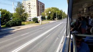 Короткая поездка на троллейбусе № 10, по городу Ижевск.