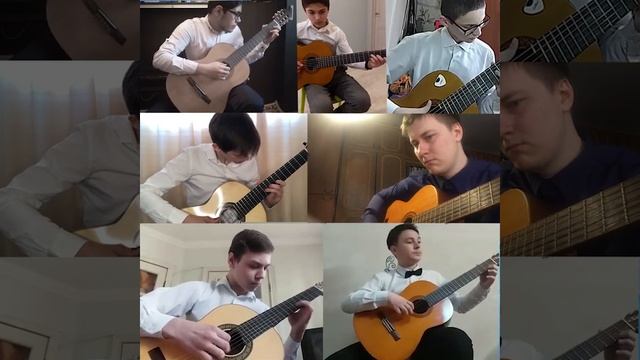 Игорь Лученок «Майский вальс», исполняет ансамбль гитаристов «Каприччио» смотреть онлайн