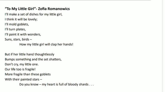 To My Little Girl | Zofia Romanowics | PG S2 World Literature смотреть онлайн