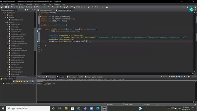Selenium with java Part-21(How to Read Data From Properties File ) смотреть онлайн